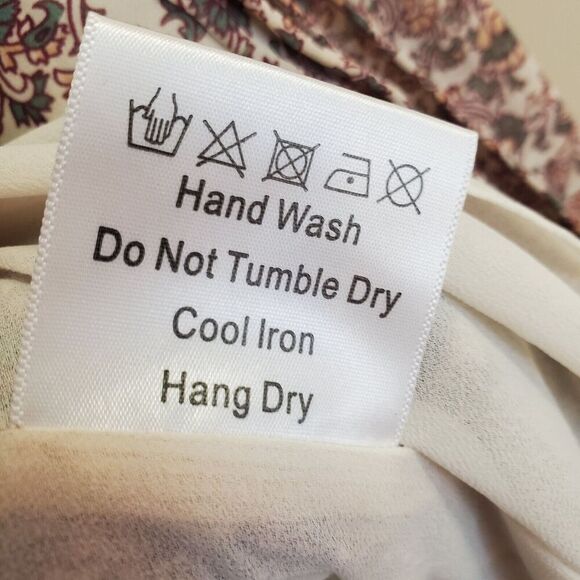 OPT Leah Evereve Dress Size Small Floral Sheer skater fit flare Short Cottage - Picture 15 of 16